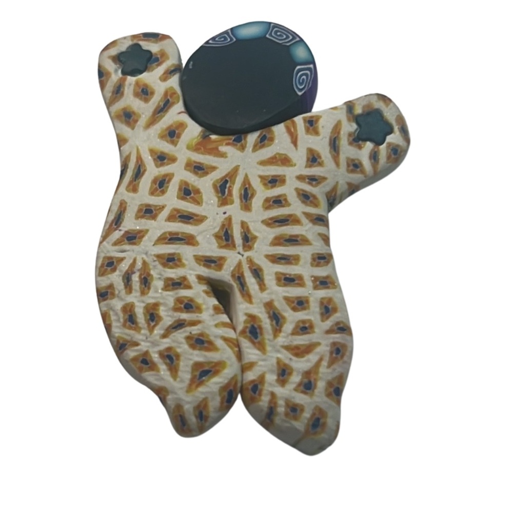 Vintage Handmade Mosaic Baby Brooch / Pin